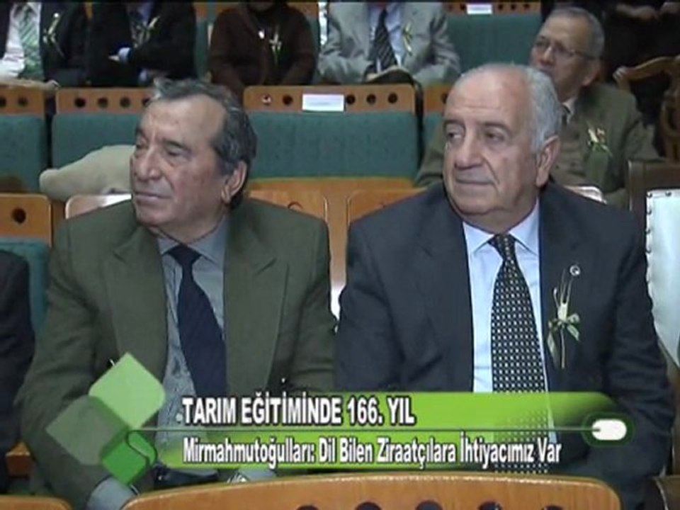 TARIM EĞİTİMİNDE 166. YIL 12.01.2012