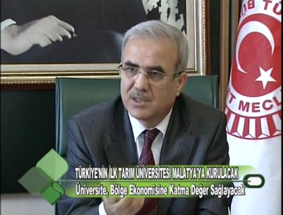 TÜRKİYE’NİN İLK TARIM ÜNİVERSİTESİ MALATYA’YA KURULACAK 13.01.2012