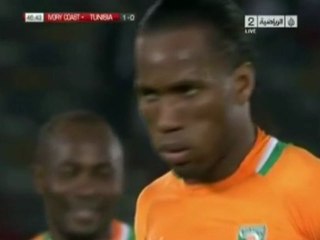 Kalou et Drogba dominent la Tunisie !