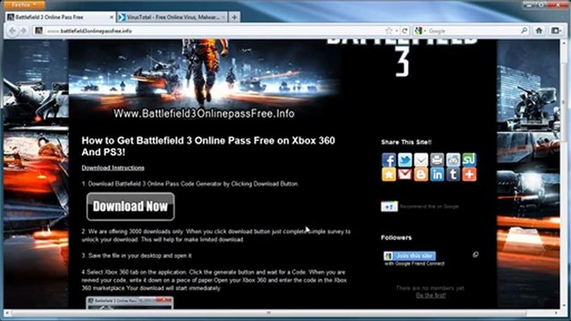 Battlefield 3 Online Pass Code Unlock Tutorial - Xbox 360 - PS3