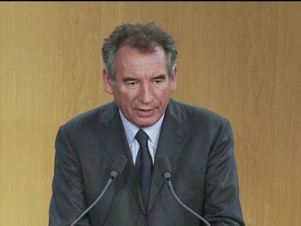 Dégradation de la note de la France, déclaration de François Bayrou