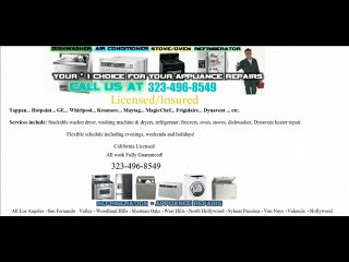 818-298-8165 Sherman Oaks Appliance Repair