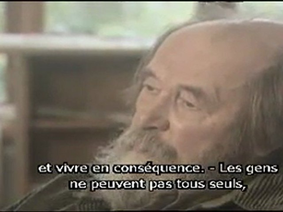 ENTRETIEN AVEC ALEXANDRE SOLJENITSYNE 1/3