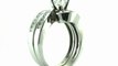 FDENS594PR          Princess Cut Diamond Channel Set Swirl Shaped Bridal Ring Set