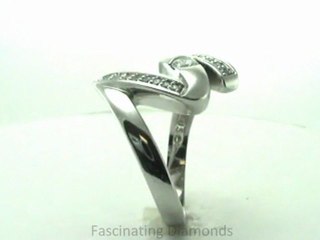 FDFR1087R                 Round Diamond Swirl Set Fashion Right Hand Ring