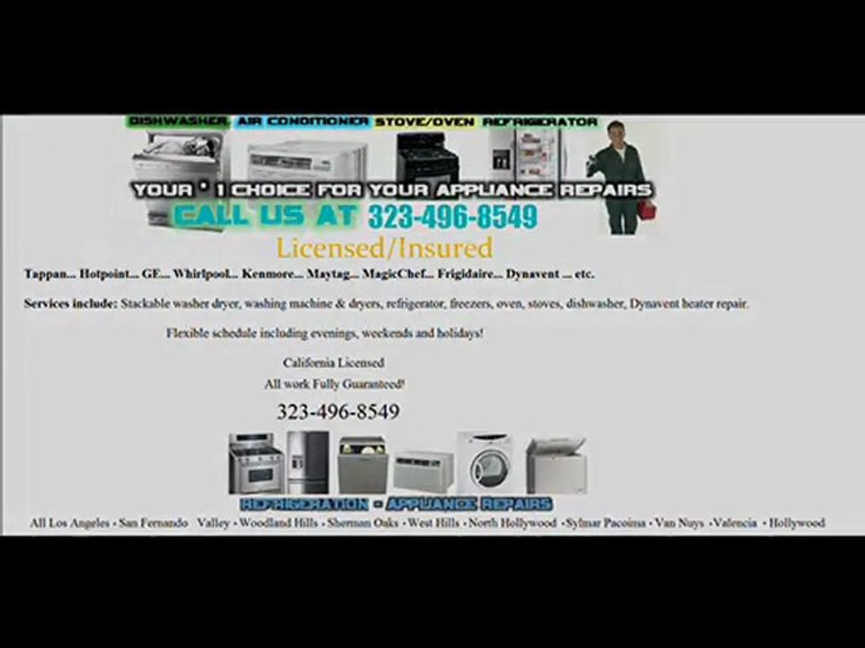 323-496-8549 Long Beach Appliance Repair