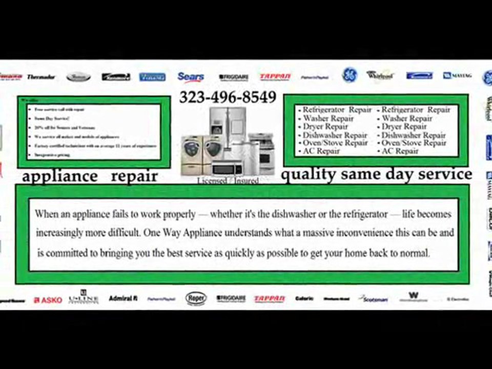 323-496-8549 Signal Hill Appliance Repair