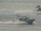 Iranian speed boats approach US ships