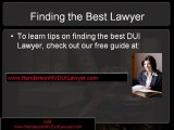 Henderson Dui-driving under influence Lawyer