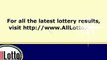 Mega Millions Lottery Drawing Results for January 13, 2012