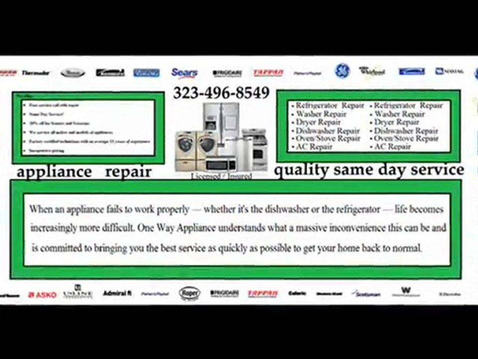 323-496-8549 Whittier Appliance Repair
