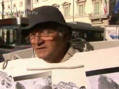 Таксисты Италии протестуют против политики Монти