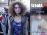 Street style vidéo de Marjorie au plus grand défilé du monde aux Galeries Lafayette
