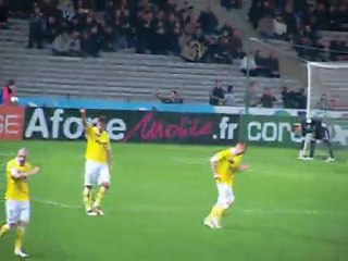 Joie après le but de Filip Djordjevic FCNantes / Angers 1-0 !