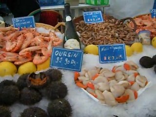 Shellfish for Sale in Paris, France