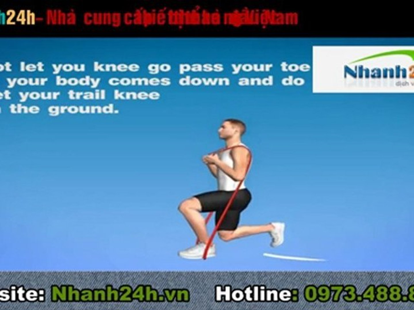 Hướng dẫn tập thể dục - Bài tập chân 4 - Nhanh24h.vn