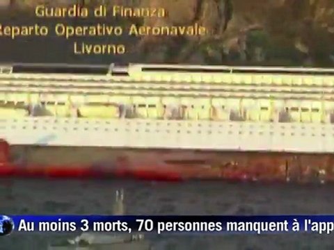 Pelo menos 3 mortos e 70 desaparecidos em naufrágio