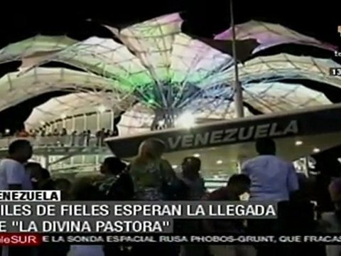 Miles de fieles esperan llegada de divina pastora
