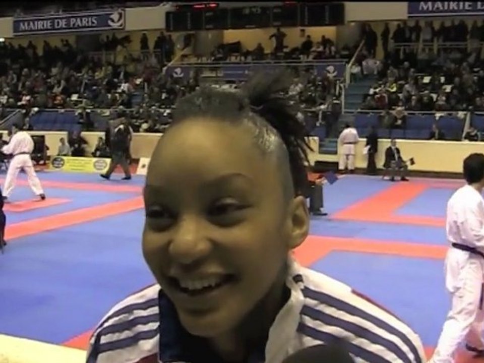 Karate1 Paris 2012 - Interview de Lucie Ignace