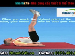 Hướng dẫn tập thể dục - Bài tập cơ bụng 4 - Nhanh24h.vn