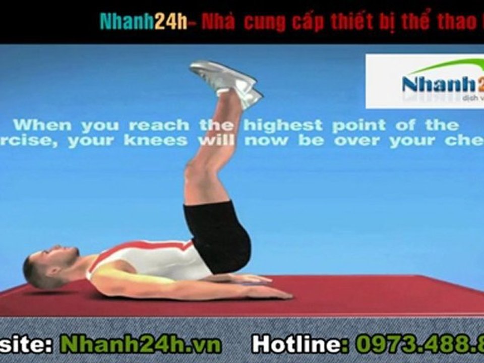 Hướng dẫn tập thể dục - Bài tập cơ bụng 4 - Nhanh24h.vn