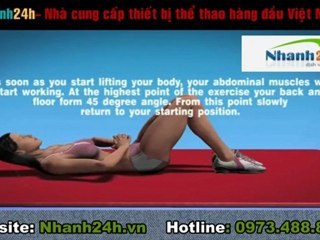 Hướng dẫn tập thể dục - Bài tập cơ bụng 5 - Nhanh24h.vn