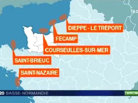 fermes éoliennes en mer : les candidatures du 1er appel d'offre - 11 janvier 2011