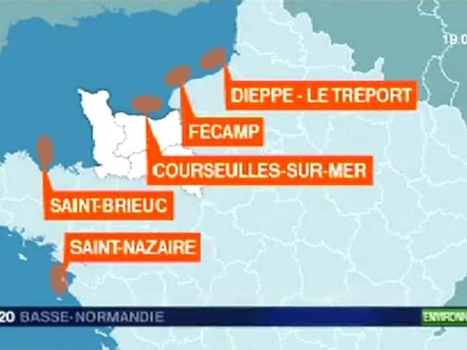 fermes éoliennes en mer : les candidatures du 1er appel d'offre - 11 janvier 2011