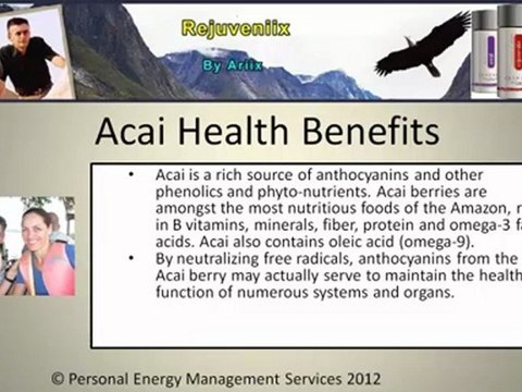 Acai Berry/Palm, Origins/Research/Health Benefits and Ariix Rejuveniix