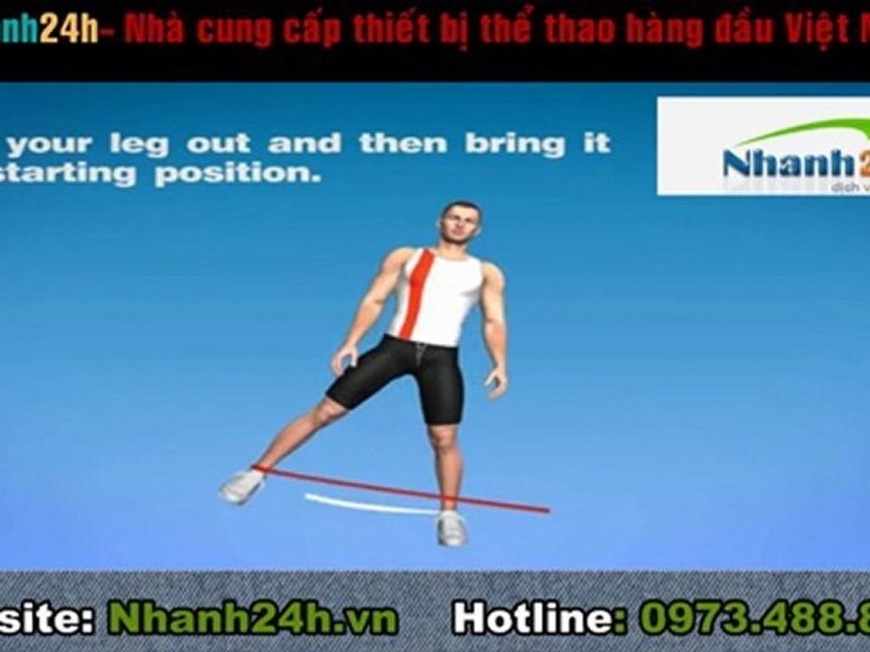 Hướng dẫn tập thể dục - Bài tập đùi và chân - Nhanh24h.vn