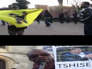 La diaspora congolaise manifeste à Berlare ( Belgque )