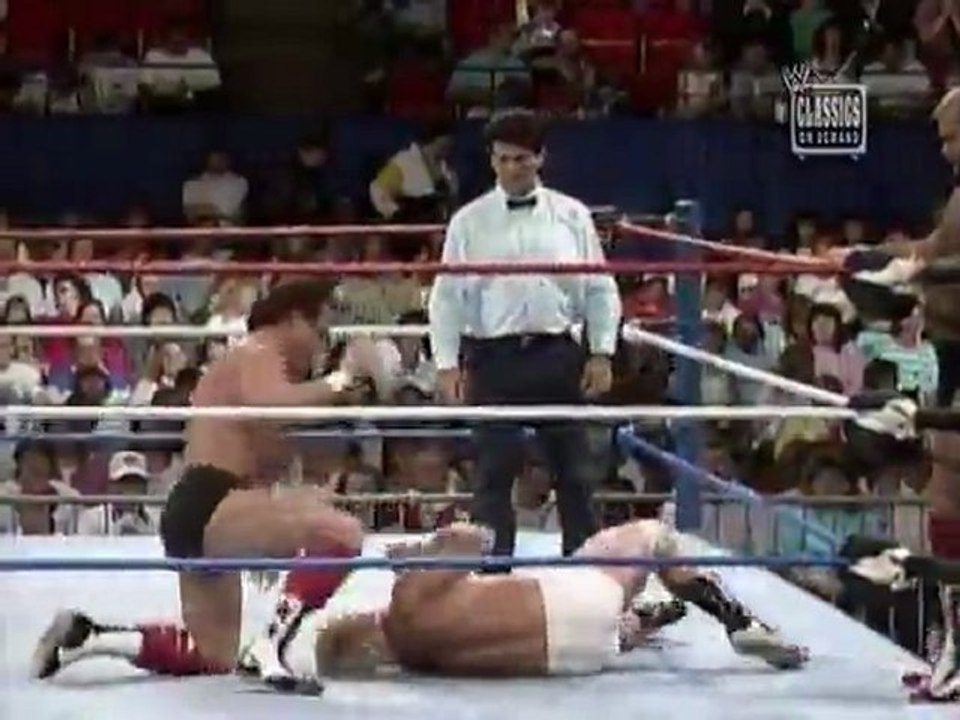 Prime Time Wrestling 7/3/89 Opening + Brainbusters in action