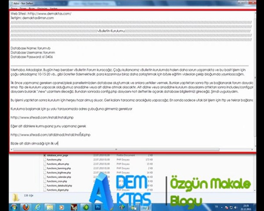 vBulletin Kurulumu Videolu Anlatım