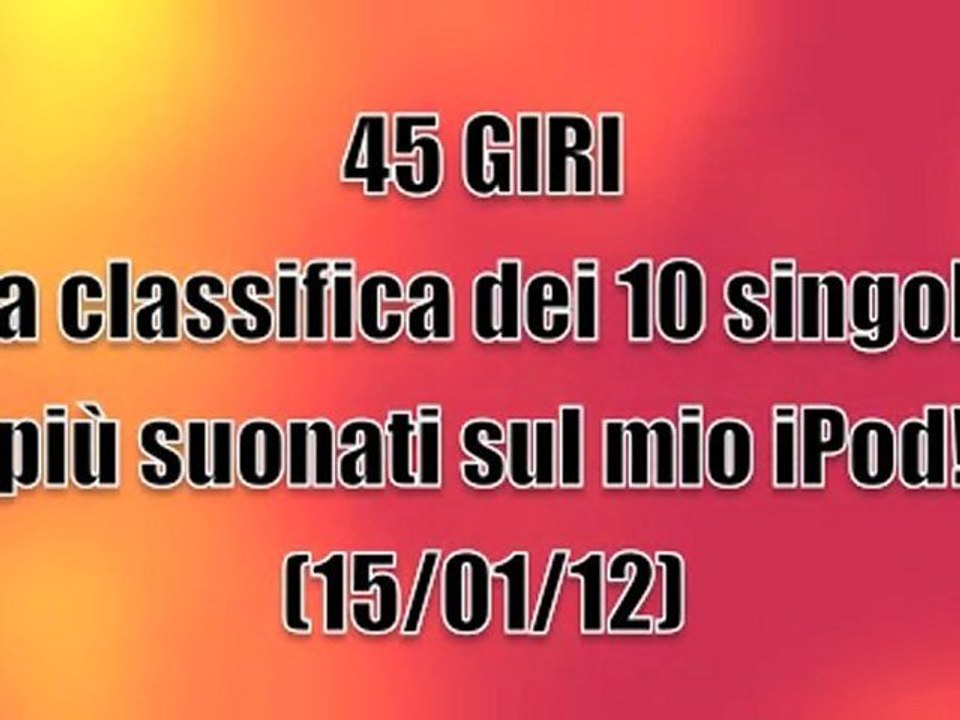 45 Giri (15/01/2012)