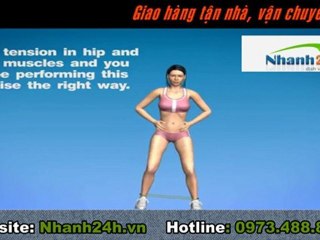 Hướng dẫn tập thể dục - Bài tập hông và đùi 1 - Nhanh24h.vn