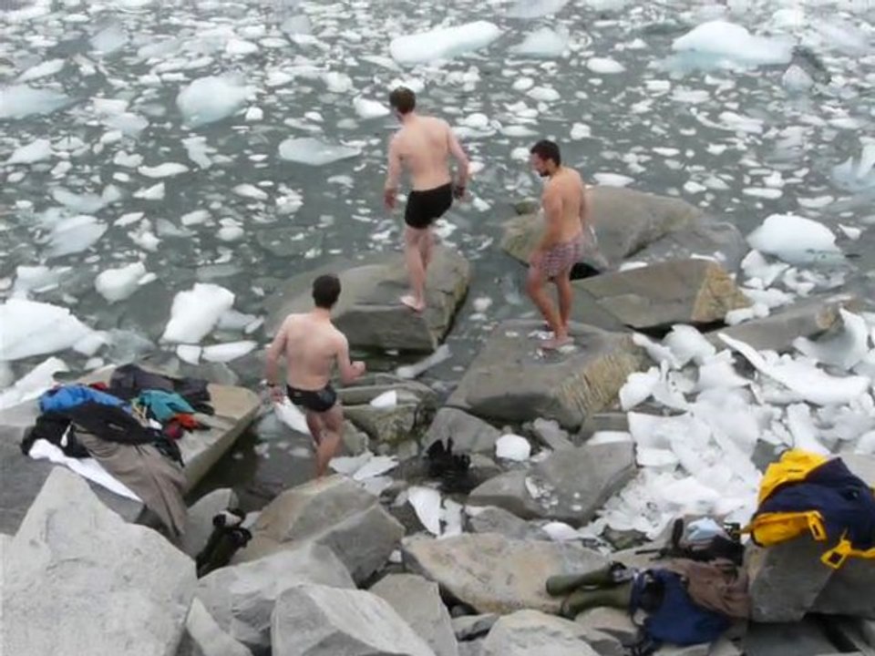 Baignade dans l'Océan Antarctique