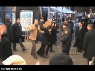 Aniston y Theroux, ¿enfadados?