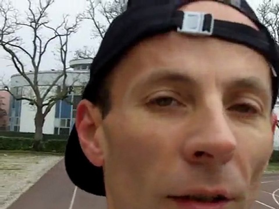 la piste du Grand Parc à Bordeaux un samedi matin