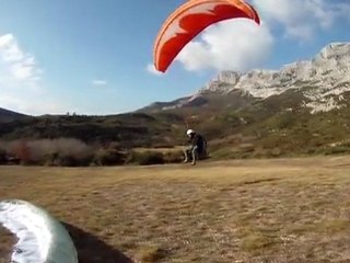 sainte victoire,attero en mini voile