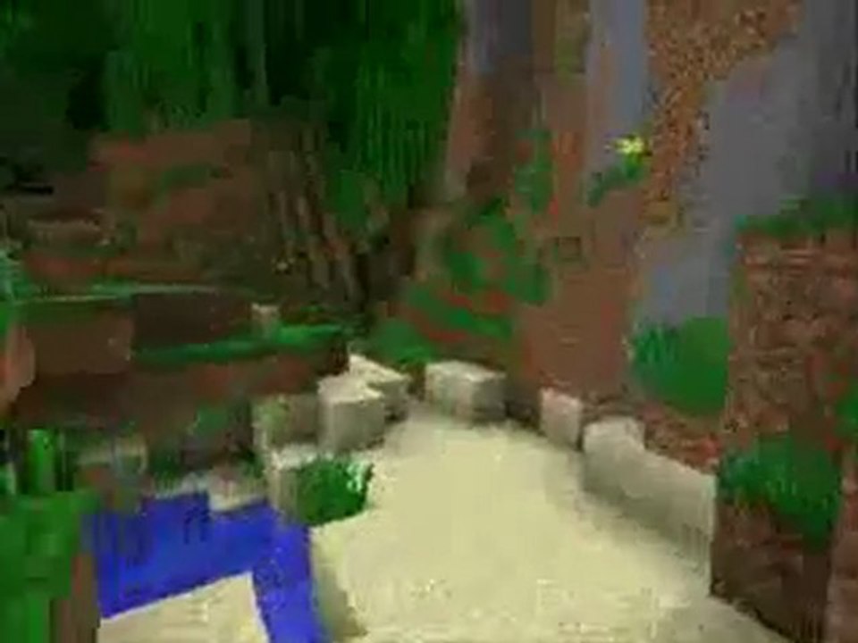 Exploring a jungle biome - Minecraft 1.0