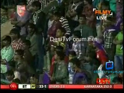 Bengal Tigers vs. Karnataka Bulldozers Bengal Tigers Innings p2