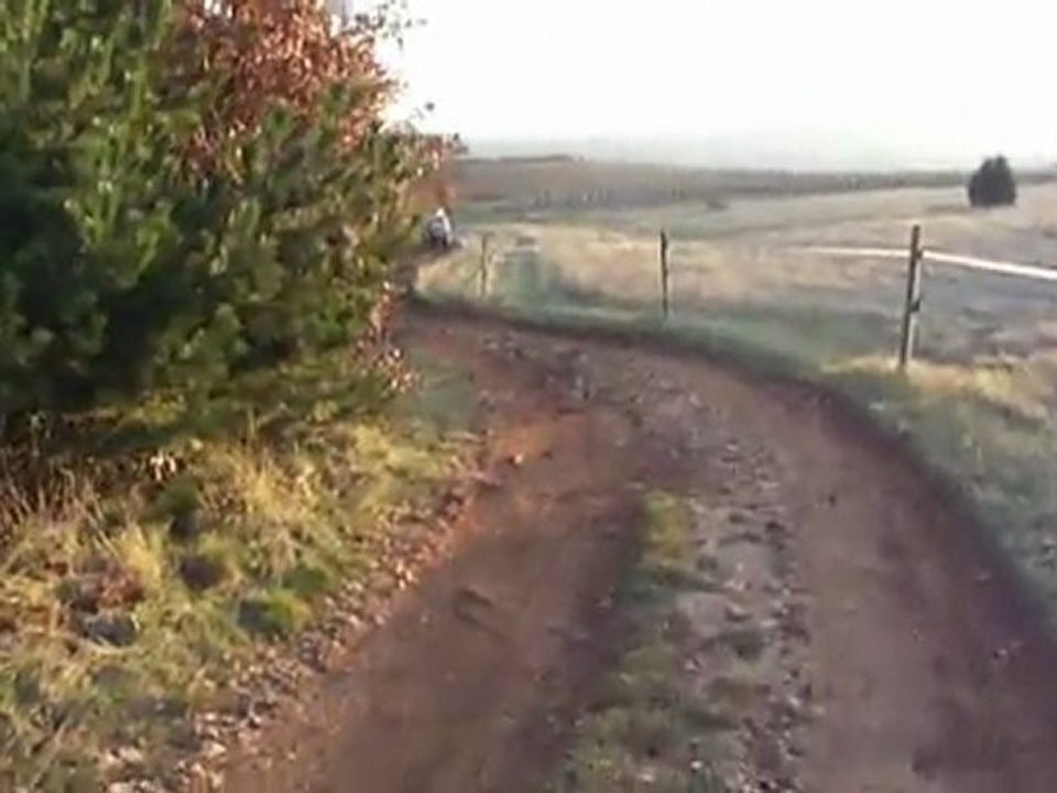 Descente a pied de la pente nord