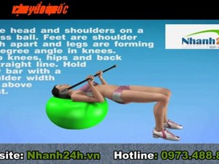 Tập thể dục - Bài tập ngực với bóng tập - Nhanh24h.vn