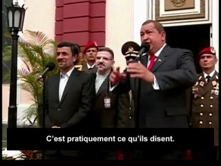 en flagrant dlit de manipulation sur Chavez et Ahmadinejad  lAFP