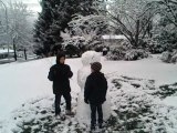 Neige sur Bellevue WA - 15 janvier 2012 - Video#2