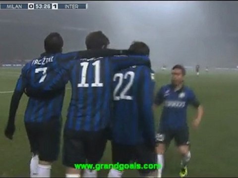 AC Milan vs Inter 0-1 [Goal] Diego Milito ´54´ - Serie A - 2012-01-15 [HD] 1080p