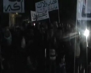 فري برس   بنش مظاهرة مساية وهتافات رائعة 3 12 2011