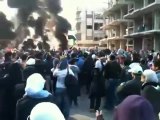 فري برس   مظاهرة تشييع الشهيد قبل وصول الأمن دمشق جوبر 4 12 2011