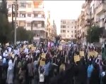 فري برس   حمص القصور مظاهرة احرااار وحرااائر القصور قسم الثوار راااائعين 4 12 2011