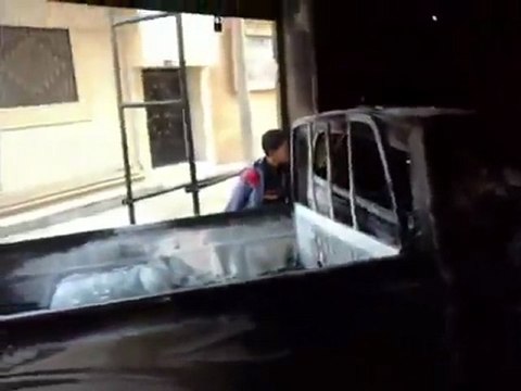 فري برس حمص كرم الزيتون آثار القصف 5 12 2011